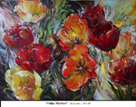 Tulips Mystere, Oil on Canvas